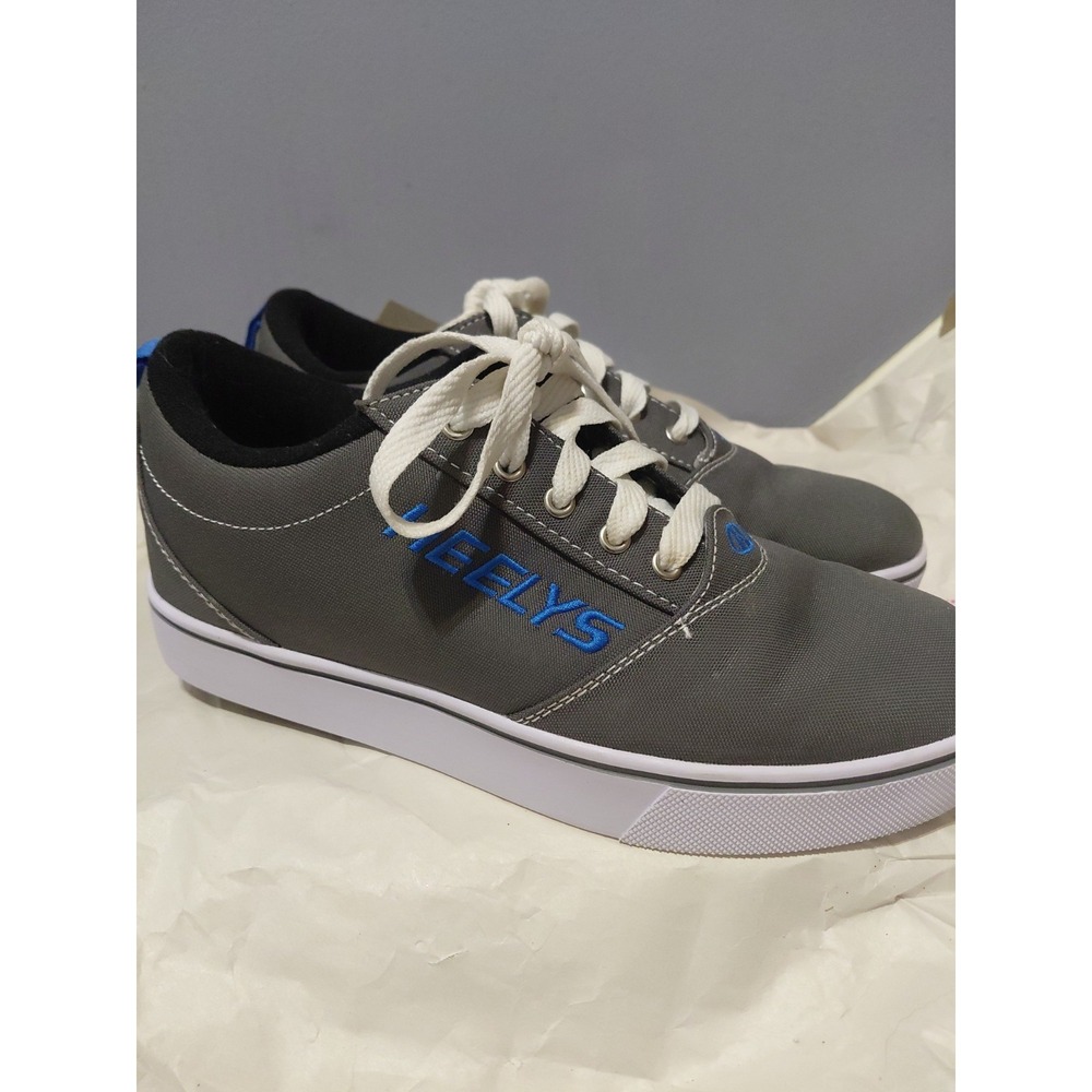 Heelys Pro 20 Mens Size 8 Grey Royal Blue Low Top Wheeled Skate Sneakers